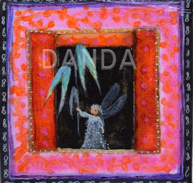 Alexandra Hesselmann Shop - Elfe mit Hafer 20 x 20 cm