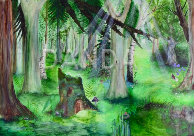 Alexandra Hesselmann Shop - Märchenwald 60 x 80 cm