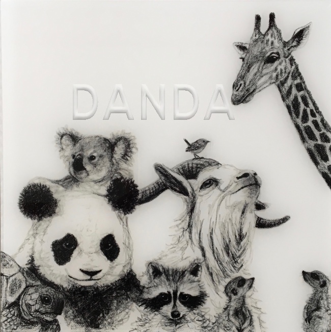 Alexandra Hesselmann Shop - Panda, Koala und Co. 40 x 40 cm