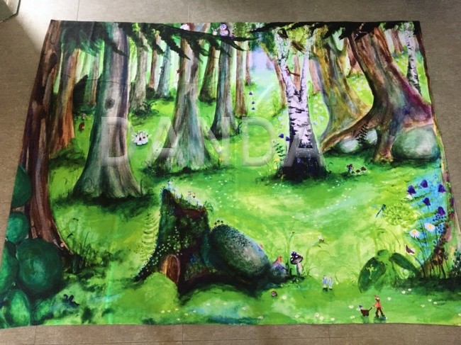 Alexandra Hesselmann Shop - Sommerwald auf Wandtuch 150 x 200 cm