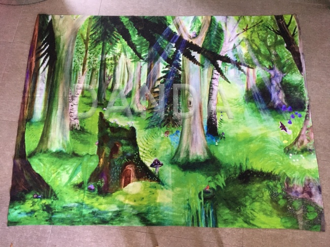 Alexandra Hesselmann Shop - tiefer Wald als Wandtuch