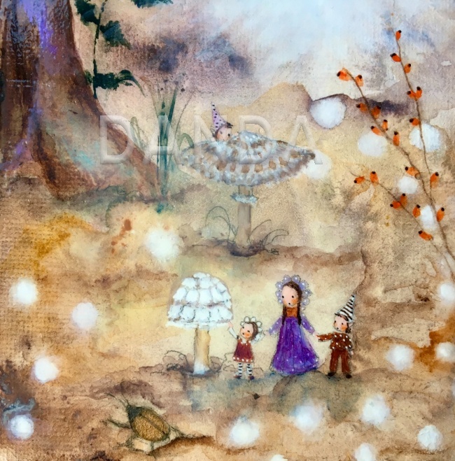 Alexandra Hesselmann Shop - Herbstspaziergang 20 x 20 cm