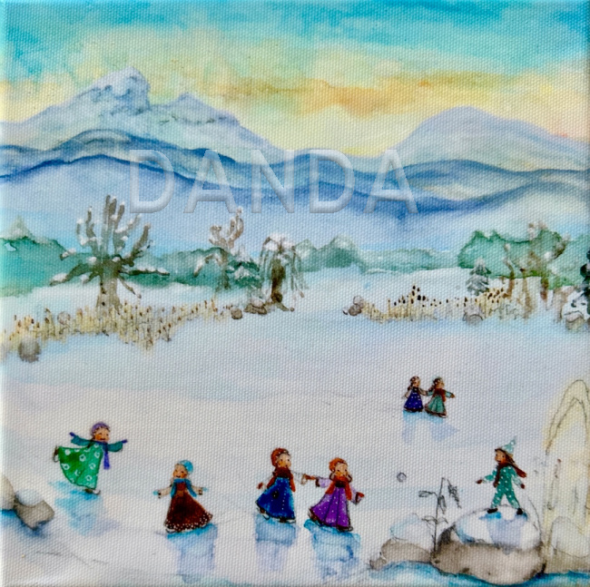 Alexandra Hesselmann Shop - Schlittschuhspass 20 x 20 cm