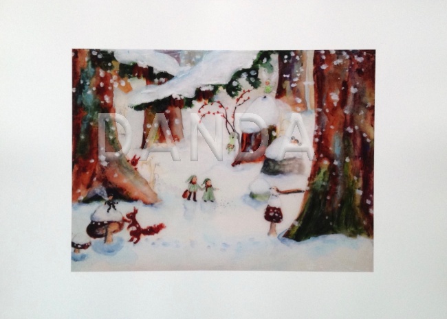 Alexandra Hesselmann Shop - Winter im Wald mit Wichteln