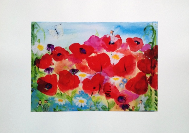 Alexandra Hesselmann Shop - Mohnblumenwiese mit kleinen Wesen
